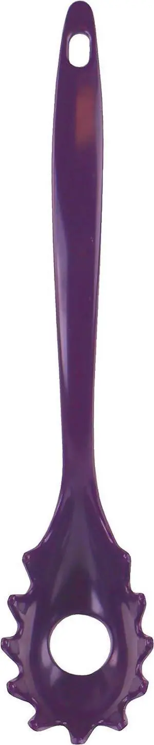 Spaghetti Spoon, Pasta Server, Fork with Ergonomic Handle, Heat Resistant, BPA Free,11.5 inch Melamine Utensil by Reston Lloyd, Plum Spaghetti Spoon, Pasta Server, Fork with Ergonomic Handle, Heat Resistant, BPA Free,11.5 inch Melamine Utensil by Reston Lloyd, Plum