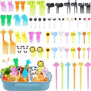 FATLODA 156PCS Animal Food Picks for Kids, Fun Bento Lunch Box Accessories FATLODA 156PCS Animal Food Picks for Kids, Fun Bento Lunch Box Accessories