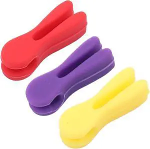 3Pcs Silicone Pot Clip Set, Heat Resistant Spoon Rest and Spatula Holder, Non-Slip Cutlery Bracket 3Pcs Silicone Pot Clip Set, Heat Resistant Spoon Rest and Spatula Holder, Non-Slip Cutlery Bracket