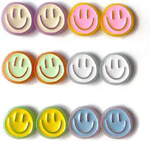 12PCS Strong Colorful Decorative Cute Smiley Face Fridge Magnets 12PCS Strong Colorful Decorative Cute Smiley Face Fridge Magnets