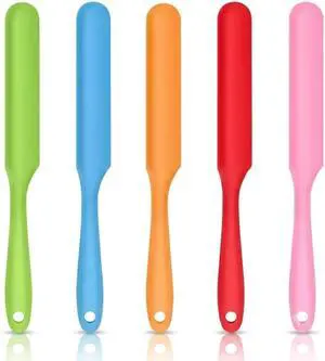 5pcs Silicone Jar Spatulas set, Cake Cream Spatulas Set, 9.8 inch Non-Stick Heat Resistant Mixing Butter Spatulas Baking Scrapers for Jars Blenders Cooking Stirring 5pcs Silicone Jar Spatulas set, Cake Cream Spatulas Set, 9.8 inch Non-Stick Heat Resistant Mixing Butter Spatulas Baking Scrapers for Jars Blenders Cooking Stirring