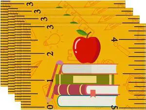 Books Pencil Back to School Placemats Set of 4, 12x18 Inch Teacher Appreciation Week Table Mats for Party Classroom Dining Decoration Books Pencil Back to School Placemats Set of 4, 12x18 Inch Teacher Appreciation Week Table Mats for Party Classroom Dining Decoration