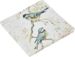 C811100 IHR Cocktail Beverage Paper Napkins, 5 x 5-Inches, Happy Little Titmice C811100 IHR Cocktail Beverage Paper Napkins, 5 x 5-Inches, Happy Little Titmice