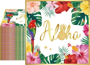 40 Pcs Hawaiian Paper Napkins Disposable Luau Party Tropical Hibiscus Floral Greenery Paper Napkins for Summer BBQ, Hawaiian Aloha Theme Birthday, Pool Beach, Picnic and Baby Shower Party Supplies 40 Pcs Hawaiian Paper Napkins Disposable Luau Party Tropical Hibiscus Floral Greenery Paper Napkins for Summer BBQ, Hawaiian Aloha Theme Birthday, Pool Beach, Picnic and Baby Shower Party Supplies