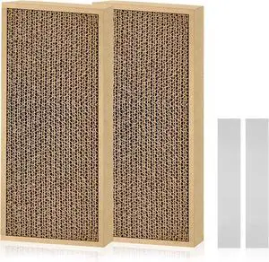Splicing Cat Scratch Pad: Cat Scratchers for Indoor Cats and Kitten, 2 Pack Cat Scratching Pad, Cat Scratcher Cardboard, Cat Scratching Pad, Premium Scratch from Cats, Double-Sided Design | Cat Scratc Splicing Cat Scratch Pad: Cat Scratchers for Indoor Cats and Kitten, 2 Pack Cat Scratching Pad, Cat Scratcher Cardboard, Cat Scratching Pad, Premium Scratch from Cats, Double-Sided Design | Cat Scratc