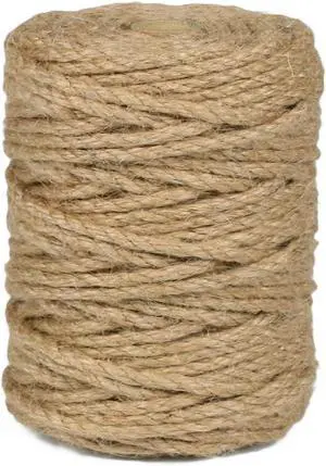 Jute Rope 5MM x 150FT 6Ply Twisted Rope for Crafts Projects Cat Scratcher Scratching Post Tree Gift Wrapping Home Decoration Packing Christmas Twine Bulk (Brown 5mm* 150ft) Jute Rope 5MM x 150FT 6Ply Twisted Rope for Crafts Projects Cat Scratcher Scratching Post Tree Gift Wrapping Home Decoration Packing Christmas Twine Bulk (Brown 5mm* 150ft)