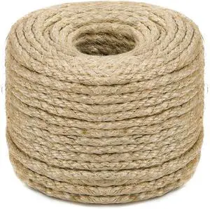 Sisal Rope for Cat Scratching Post Tree Tower Replacement for Repairing Recovering or DIY Scratcher (Natur, 4mm 50ft) Sisal Rope for Cat Scratching Post Tree Tower Replacement for Repairing Recovering or DIY Scratcher (Natur, 4mm 50ft)