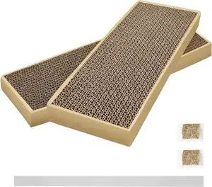 Splicing Cat Scratch Pad: Cat Scratchers for Indoor Cats and Kitten, 2 Pack Cat Scratching Pad, Cat Scratcher Cardboard, Scratching Pad, Premium Scratch from Cats, Double-Sided Design Splicing Cat Scratch Pad: Cat Scratchers for Indoor Cats and Kitten, 2 Pack Cat Scratching Pad, Cat Scratcher Cardboard, Scratching Pad, Premium Scratch from Cats, Double-Sided Design