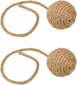 1.7in Cat Toy Ball Sisal Rope Wrapping Cat Rope Ball,2pcs 1.7in Cat Toy Ball Sisal Rope Wrapping Cat Rope Ball,2pcs