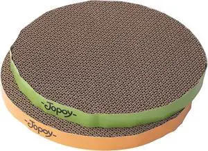 Round Cat Scratcher Replacement Pads, Green and Yellow, 2PCS | Circle Scratcher Pad, Cardboard Refill, 10 inch Diameter, 7/8 inch Thickness Round Cat Scratcher Replacement Pads, Green and Yellow, 2PCS | Circle Scratcher Pad, Cardboard Refill, 10 inch Diameter, 7/8 inch Thickness