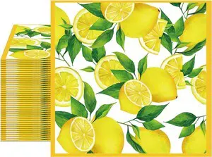 40pcs Lemon Paper Napkins, 2 Ply Yellow Citrus Fruit Theme Disposable Napkins Decorative for Kitchen Bathroom Lemon Decor Themed Party Supplies 6.5x6.5 Inch 40pcs Lemon Paper Napkins, 2 Ply Yellow Citrus Fruit Theme Disposable Napkins Decorative for Kitchen Bathroom Lemon Decor Themed Party Supplies 6.5x6.5 Inch