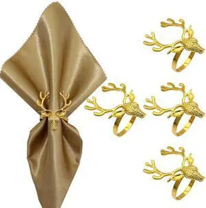 Christmas Napkin Ring Set 4Pcs Deer Napkin Holder Rings Silver Modern Household Napkin Rings Rhinestone Exquisite Napkins Rings for Wedding Banquet Christmas Party Dinner Table Decor Christmas Napkin Ring Set 4Pcs Deer Napkin Holder Rings Silver Modern Household Napkin Rings Rhinestone Exquisite Napkins Rings for Wedding Banquet Christmas Party Dinner Table Decor