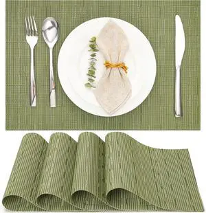 Placemats Set of 4 Kitchen and Dining Table Placemats Placemats Set of 4 Kitchen and Dining Table Placemats