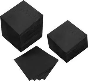 100 Pack Cocktail Napkin 2-Ply Disposable Napkins 5 x 5IN Black 100 Pack Cocktail Napkin 2-Ply Disposable Napkins 5 x 5IN Black