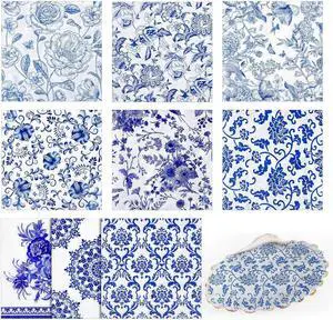 36 Pack 9 Styles Decoupage Napkins Blue White Chinoiserie 13 Inch 36 Pack 9 Styles Decoupage Napkins Blue White Chinoiserie 13 Inch