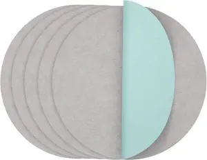 Round Placemats Dual Sided, Faux Leather Place Mats Non-Slip Heat Stain Resistant Outdoor Table Mats Indoor Placemats for Kitchen Dining (Gray Blue, Set of 6) Round Placemats Dual Sided, Faux Leather Place Mats Non-Slip Heat Stain Resistant Outdoor Table Mats Indoor Placemats for Kitchen Dining (Gray Blue, Set of 6)