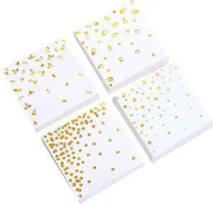 100 PK Gold Napkins - 4 Assorted Designs - 3-Ply Cocktail Napkins Folded 5 x 5 Inches Bar Napkins Disposable Party Napkins Paper Napkins Dinner for Wedding Baby Shower Birthday Graduation 2023 100 PK Gold Napkins - 4 Assorted Designs - 3-Ply Cocktail Napkins Folded 5 x 5 Inches Bar Napkins Disposable Party Napkins Paper Napkins Dinner for Wedding Baby Shower Birthday Graduation 2023