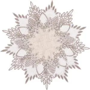 White Linen Doily 11 inches Round Neutral Earth Tones Beige Lace Coffee Table Topper Dresser Scarf Place Mats White Linen Doily 11 inches Round Neutral Earth Tones Beige Lace Coffee Table Topper Dresser Scarf Place Mats