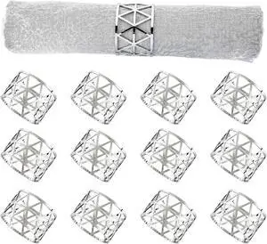 12 PCS Silver Napkin Rings Set Napkin Holders Metal Napkin Ring for Dinning Table Decor Farmhouse Napkin Ring for Wedding Birthday Party Family Gather Table Setting Decoration(Silver) 12 PCS Silver Napkin Rings Set Napkin Holders Metal Napkin Ring for Dinning Table Decor Farmhouse Napkin Ring for Wedding Birthday Party Family Gather Table Setting Decoration(Silver)
