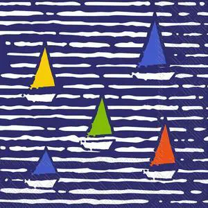 IHR Ideal Home Range Cocktail Napkins Disposable 3-Ply Paper Party Napkin Pack, 5" x 5", Waterline Boats, 20-Count IHR Ideal Home Range Cocktail Napkins Disposable 3-Ply Paper Party Napkin Pack, 5" x 5", Waterline Boats, 20-Count