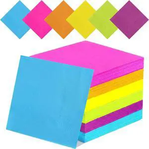 Rainbow Cocktail Napkins, 120 Pcs, 2-Ply Disposable Napkins Rainbow Cocktail Napkins, 120 Pcs, 2-Ply Disposable Napkins