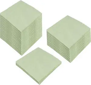 100 Pack Cocktail Napkin 2-Ply Disposable Napkins 5 x 5IN Sage-Green | Dessert Napkins for Dinner Wedding Birthday Party Bridal Anniversary Reception Event 100 Pack Cocktail Napkin 2-Ply Disposable Napkins 5 x 5IN Sage-Green | Dessert Napkins for Dinner Wedding Birthday Party Bridal Anniversary Reception Event