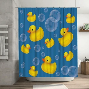 72x72 Inch, Soap Bubbles Ducks on Blue Home Bathroom Bathtubs Decor Washable Durable Fabric, Bath Curtains Waterproof Polyester Fabric, Shower Curtain Set with 12 Hooks 72x72 Inch, Soap Bubbles Ducks on Blue Home Bathroom Bathtubs Decor Washable Durable Fabric, Bath Curtains Waterproof Polyester Fabric, Shower Curtain Set with 12 Hooks