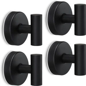 Removable Wall Mounted Hook for Bedroom Kitchen Hotel Pool Matte Black(4-Pack), Robe, Towel Hooks Shower Suction Hook Towel Hanger for Bathroom Hanging Coat Removable Wall Mounted Hook for Bedroom Kitchen Hotel Pool Matte Black(4-Pack), Robe, Towel Hooks Shower Suction Hook Towel Hanger for Bathroom Hanging Coat