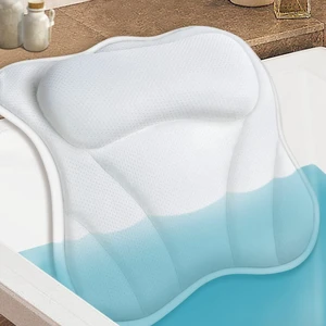 Bath Pillow for Tub Luxury Bathtub Pillow for Head and Neck 4D Air Mesh Spa Bath Tub Pillow Headrest with Non-Slip 6 Strong Suction Cups Bathtub Pillow Soaking Tub Bathroom Bath Gifts Bath Pillow for Tub Luxury Bathtub Pillow for Head and Neck 4D Air Mesh Spa Bath Tub Pillow Headrest with Non-Slip 6 Strong Suction Cups Bathtub Pillow Soaking Tub Bathroom Bath Gifts