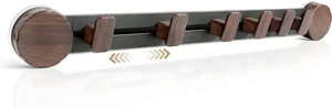 Grey, Bathroom, Reusable Wall Mounted Rack for Entryway, No Drill Coat Hooks with 6 Adjustable Hooks, Suction Cup Wall Coat Rack Grey, Bathroom, Reusable Wall Mounted Rack for Entryway, No Drill Coat Hooks with 6 Adjustable Hooks, Suction Cup Wall Coat Rack