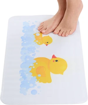 Non Slip Bath Mat for Tub and Shower Floors Anti Slip Shower Mat with Strong Secure Suction Cup Grip Rubber Duck Print for Kids and Toddlers for Inside Bathroom Bathtub (28x16 Duck) Non Slip Bath Mat for Tub and Shower Floors Anti Slip Shower Mat with Strong Secure Suction Cup Grip Rubber Duck Print for Kids and Toddlers for Inside Bathroom Bathtub (28x16 Duck)