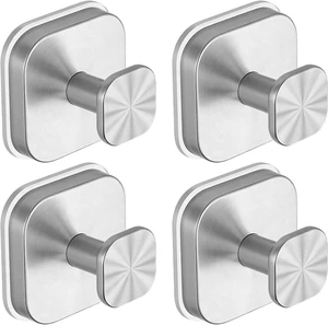 NoDrill Bathroom Hooks for Towel & Loofah, Suction Cup Hooks for Shower NoDrill Bathroom Hooks for Towel & Loofah, Suction Cup Hooks for Shower