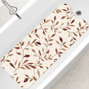 Leaves, Brown Bath Mat for Tub Non Slip-40x16 Inch Leaves, Brown Bath Mat for Tub Non Slip-40x16 Inch