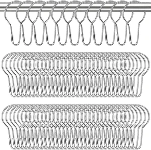Rust-Proof Metal Bathroom Curtain Rings for Bathroom Shower Rods CurtainsSilver, 200 PCS Shower Curtain Hooks Rust-Proof Metal Bathroom Curtain Rings for Bathroom Shower Rods CurtainsSilver, 200 PCS Shower Curtain Hooks