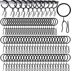 1.18 Inch Internal Diameter, 100 Pieces Metal Drapery Curtain Rings 1.18 Inch Internal Diameter, 100 Pieces Metal Drapery Curtain Rings