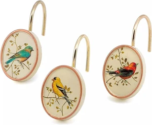 Easy Hanging, Durable, 12 Pack, Shower Curtain Hooks Easy Hanging, Durable, 12 Pack, Shower Curtain Hooks