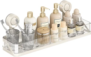 Bathroom Organizer Shelf, Suction Cup Shower Caddy Bathroom Organizer Shelf, Suction Cup Shower Caddy