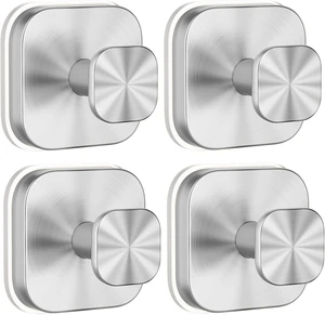 Reusable Suction Cup Wreath Hanger for Christmas Wreaths-Silver(4 Pack), Coat, Robes, Smooth Doors to Hang Towels, Glass Windows, Heavy Duty Shower Hooks for Bathroom Wall, Suction Cup Hooks for Showe Reusable Suction Cup Wreath Hanger for Christmas Wreaths-Silver(4 Pack), Coat, Robes, Smooth Doors to Hang Towels, Glass Windows, Heavy Duty Shower Hooks for Bathroom Wall, Suction Cup Hooks for Showe