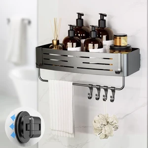 Gray, Bathroom Organizer, Shower Shelf, Suction Cup Shower Caddy Gray, Bathroom Organizer, Shower Shelf, Suction Cup Shower Caddy