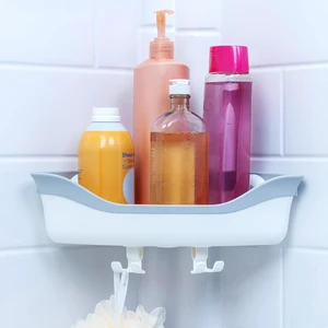 White, Holds Up To 22 lbs, Corner Suction Cup Shower Caddy White, Holds Up To 22 lbs, Corner Suction Cup Shower Caddy
