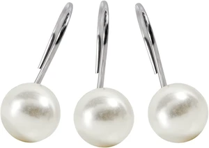 Ivory Artifical Pearl and Rustproof Metal Unique Cute Shower Hooks for Country Farmhouse Shabby Chic Shower Curtain Bathroom Decor, Elegant Pearl Decorative Shower Curtain Hooks Rings 12PCS Ivory Artifical Pearl and Rustproof Metal Unique Cute Shower Hooks for Country Farmhouse Shabby Chic Shower Curtain Bathroom Decor, Elegant Pearl Decorative Shower Curtain Hooks Rings 12PCS