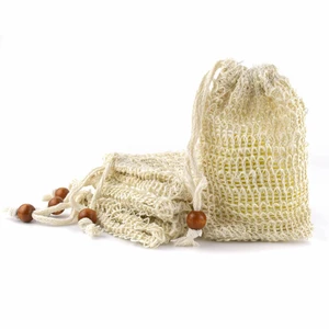 Plastic-Free Foaming & Drying Bags, Natural Sisal Mesh Soap Saver Pouches with Drawstring for Exfoliating Bath and Shower Plastic-Free Foaming & Drying Bags, Natural Sisal Mesh Soap Saver Pouches with Drawstring for Exfoliating Bath and Shower