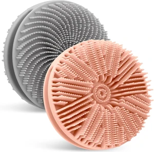 Rich Lather Bath Sponge, Soft 2-in-1 Exfoliating Shower Loofah Brush for Men & Women, Dual-Sided Silicone Body Scrubber Set Rich Lather Bath Sponge, Soft 2-in-1 Exfoliating Shower Loofah Brush for Men & Women, Dual-Sided Silicone Body Scrubber Set