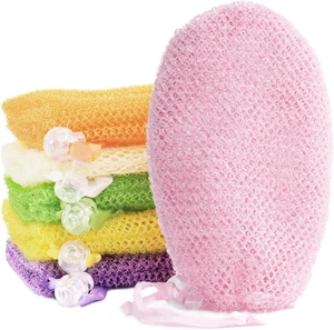 Set of 6 Hanging Mesh Soap Saver Bags with Drawstring for Shower Body Wash Bar Set of 6 Hanging Mesh Soap Saver Bags with Drawstring for Shower Body Wash Bar