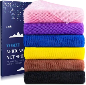 African Net Sponge Exfoliating Bath Scrubber Long Rag Wash Shower Body Scrubbing Pad African Net Sponge Exfoliating Bath Scrubber Long Rag Wash Shower Body Scrubbing Pad