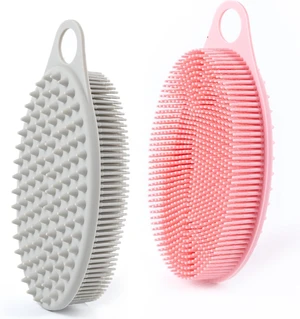 High Foam, Easy Clean, Dual-Purpose Shower Massager & Body Brush, Soft Exfoliating Loofah for Sensitive Skin, Silicone Body Scrubber Set High Foam, Easy Clean, Dual-Purpose Shower Massager & Body Brush, Soft Exfoliating Loofah for Sensitive Skin, Silicone Body Scrubber Set