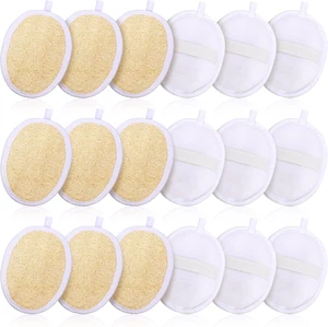 Exfoliating Loofah Sponge Pads for Facial Body Bath Shower Exfoliating Loofah Sponge Pads for Facial Body Bath Shower
