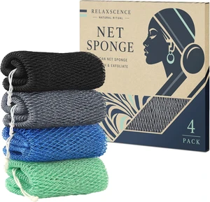 Genuine African Net Sponge Exfoliating Body Scrubber Bath Loofah Washcloth Back Scrub for Shower Genuine African Net Sponge Exfoliating Body Scrubber Bath Loofah Washcloth Back Scrub for Shower