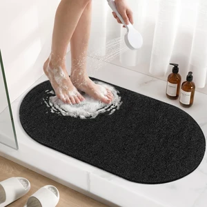 Anti-Slip Oval Loofah Bath Mat for Shower Floor Anti-Slip Oval Loofah Bath Mat for Shower Floor