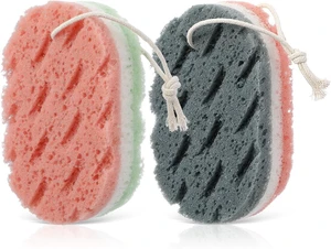 2 Pack Soft Exfoliating Body Bath Sponges for Women and Men 2 Pack Soft Exfoliating Body Bath Sponges for Women and Men